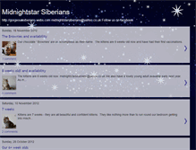 Tablet Screenshot of midnightstarsiberians.blogspot.com