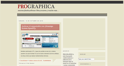 Desktop Screenshot of prographica2010.blogspot.com