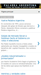 Mobile Screenshot of palabra-argentina.blogspot.com