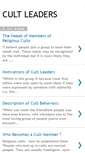 Mobile Screenshot of cultleaders.blogspot.com