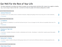 Tablet Screenshot of eatwell4life.blogspot.com