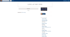 Desktop Screenshot of life-at-my-end.blogspot.com