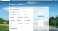 Desktop Screenshot of giveawaysonblogs.blogspot.com