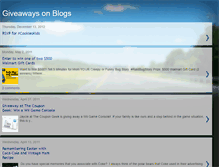 Tablet Screenshot of giveawaysonblogs.blogspot.com