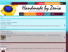 Tablet Screenshot of handmadebyzenia.blogspot.com