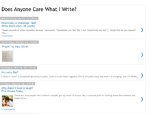 Tablet Screenshot of doesanyonecarewhatiwrite.blogspot.com