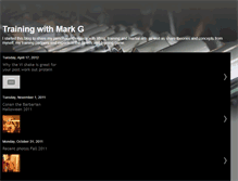 Tablet Screenshot of fitnesstrainingbymarkg.blogspot.com