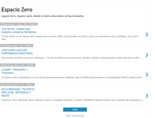 Tablet Screenshot of espaciozero.blogspot.com