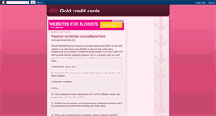 Desktop Screenshot of goldcreditcards.blogspot.com