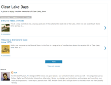 Tablet Screenshot of clearlakedays.blogspot.com