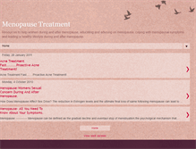 Tablet Screenshot of menopausesymptomstreatment.blogspot.com