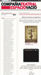 Mobile Screenshot of espaciovacioteatro.blogspot.com