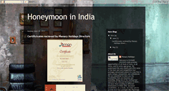 Desktop Screenshot of honeymoonguideindia.blogspot.com