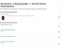Tablet Screenshot of michaelhickenbottom-newsboard.blogspot.com