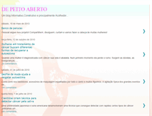 Tablet Screenshot of de-peito-aberto.blogspot.com