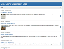 Tablet Screenshot of mrsleeclassroom.blogspot.com