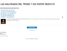 Tablet Screenshot of lasmalcriadasdeltrome.blogspot.com