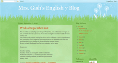 Desktop Screenshot of mrsgishsfroglog.blogspot.com