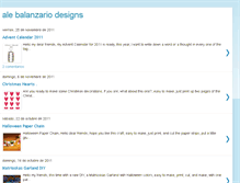 Tablet Screenshot of alebalanzariodesigns.blogspot.com