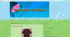 Desktop Screenshot of mylittlebutique.blogspot.com