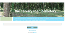 Tablet Screenshot of calvaryroadcemetery.blogspot.com