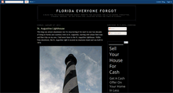 Desktop Screenshot of floridaeveryoneforgot.blogspot.com