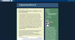 Desktop Screenshot of programmingwithoutifs.blogspot.com