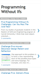 Mobile Screenshot of programmingwithoutifs.blogspot.com