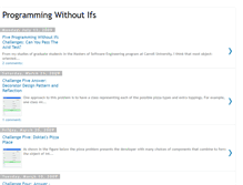 Tablet Screenshot of programmingwithoutifs.blogspot.com