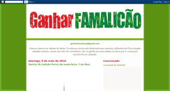 Desktop Screenshot of ganharfamalicao.blogspot.com