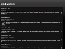 Tablet Screenshot of mindmattersbiology.blogspot.com