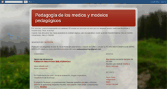 Desktop Screenshot of mediosymodelospedagogicos.blogspot.com