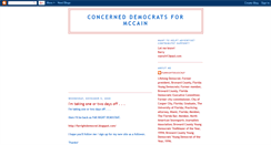 Desktop Screenshot of concerneddemocratsformccain.blogspot.com