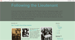 Desktop Screenshot of followingthelieutenant.blogspot.com