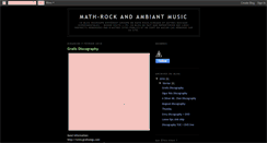 Desktop Screenshot of mathrockmusic.blogspot.com