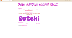 Desktop Screenshot of pinkcottoncandyshop.blogspot.com