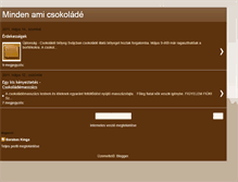 Tablet Screenshot of mindenamicsokolade.blogspot.com