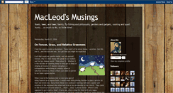 Desktop Screenshot of dmacleodsmusings.blogspot.com