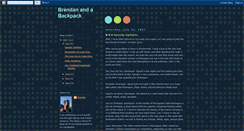 Desktop Screenshot of brendanandabackpack.blogspot.com