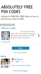 Mobile Screenshot of absolutelyfreepsncodes.blogspot.com