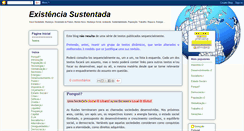 Desktop Screenshot of existenciasustentada.blogspot.com
