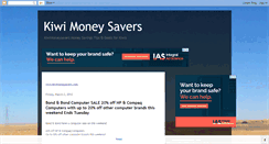 Desktop Screenshot of kiwimoneysavers.blogspot.com