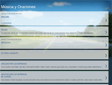 Tablet Screenshot of musicayoraciones.blogspot.com