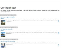 Tablet Screenshot of onetraveldeal.blogspot.com