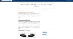 Desktop Screenshot of diminishedvalueofwashington.blogspot.com