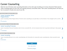 Tablet Screenshot of mycareercounseling.blogspot.com