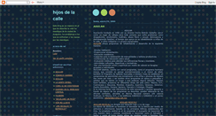 Desktop Screenshot of hijosdelacalle.blogspot.com