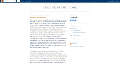 Desktop Screenshot of airlinepromocode.blogspot.com