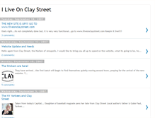 Tablet Screenshot of iliveonclaystreet.blogspot.com