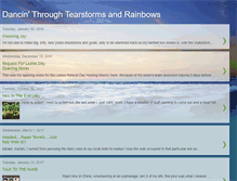 Tablet Screenshot of dancinthroughtearstormsandrainbows.blogspot.com